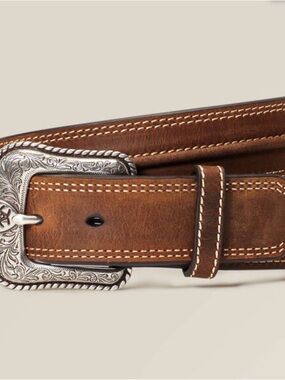 Ariat Dark Brown Genuine Leather Belt sz38